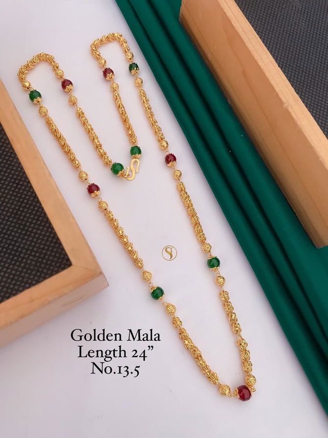 Accessories Daily Wear Golden Fancy Mala 2
